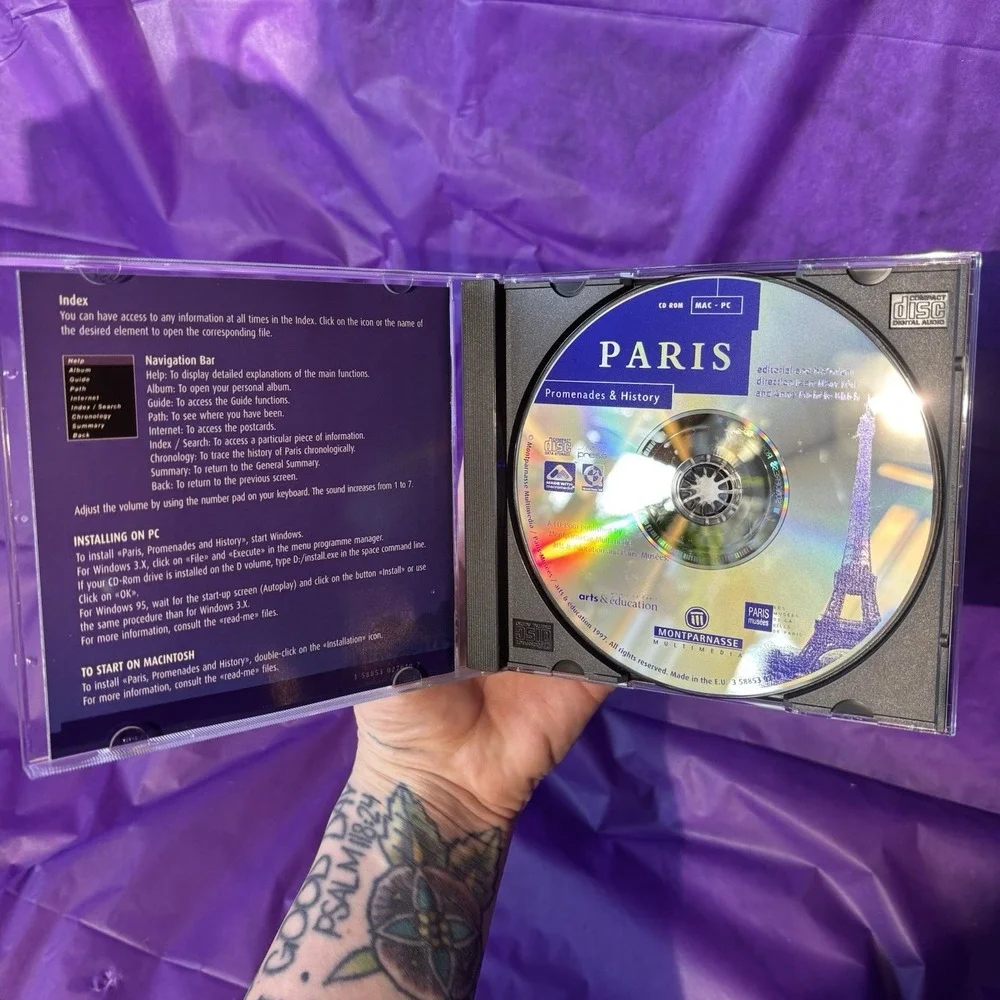 PARIS Promenades & History CD Rom PC Tour